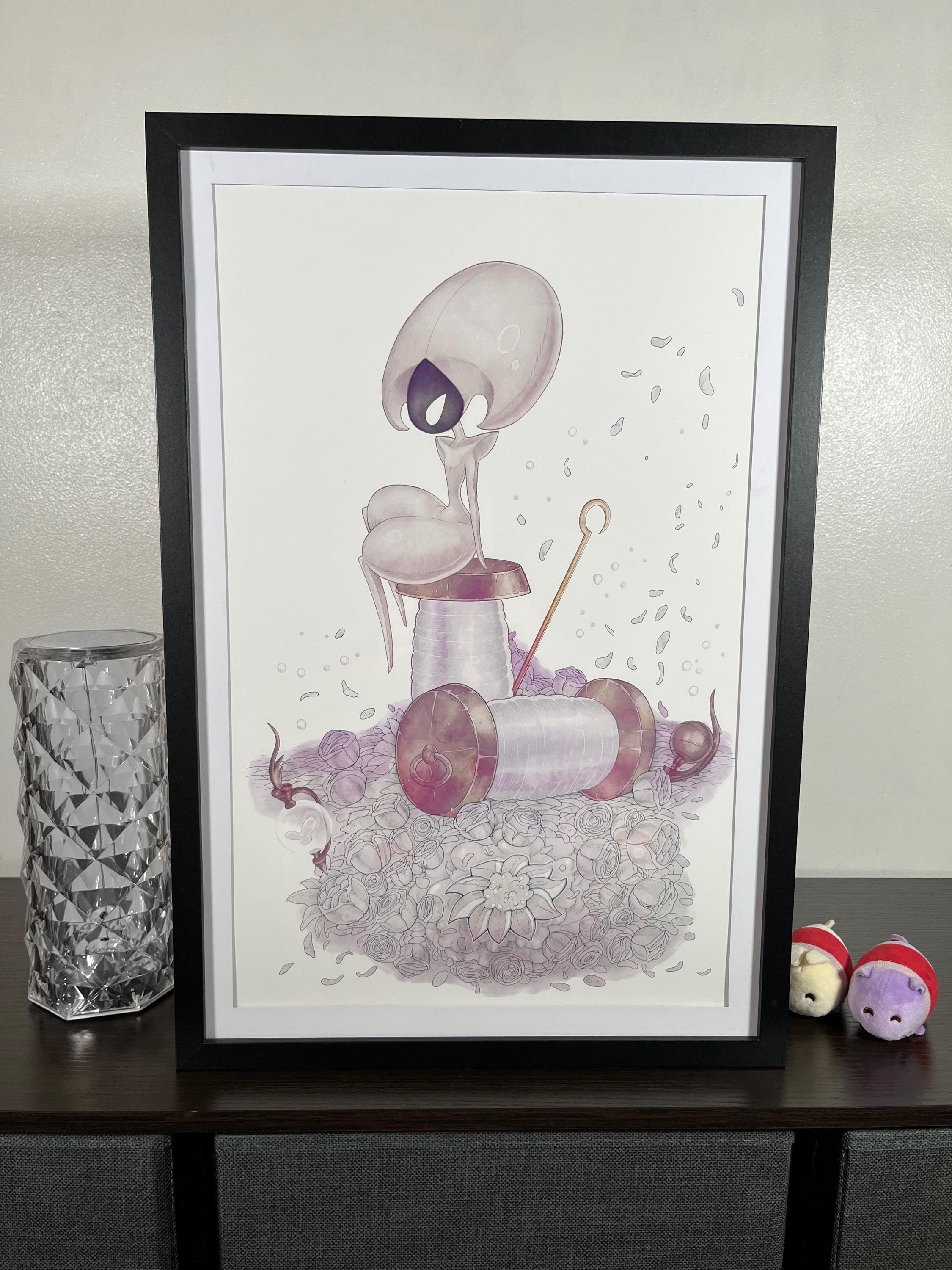 Lace Watercolor Print | Hollow Knight Silksong Watercolor | 12x18 Wall Decor