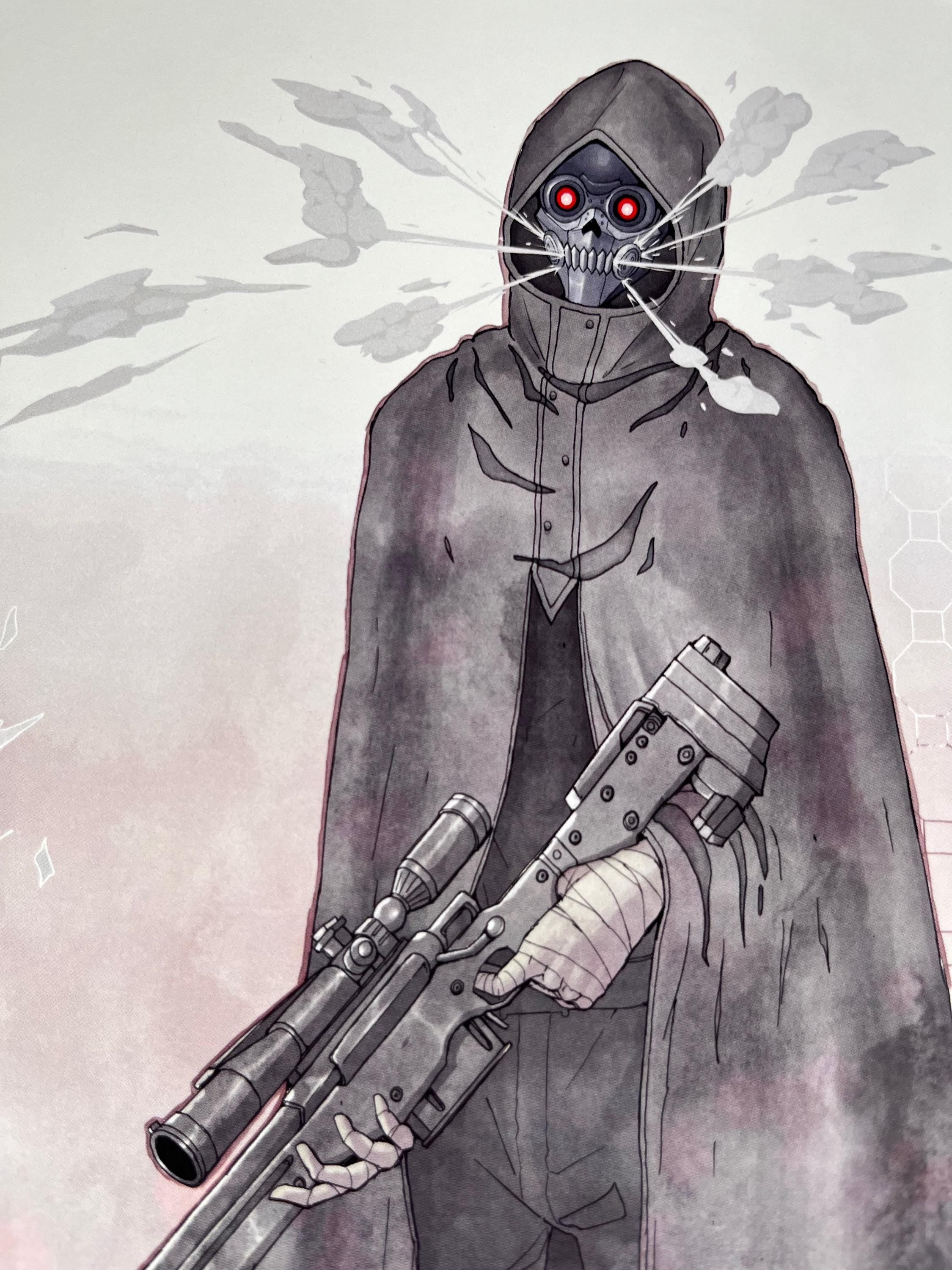 Death Gun Art Print | Sword Art Online Poster | 12x18 Watercolor SAO Decor